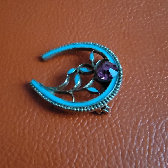 Horseshoe Vintage lucky brooch - Picture 3 of 8